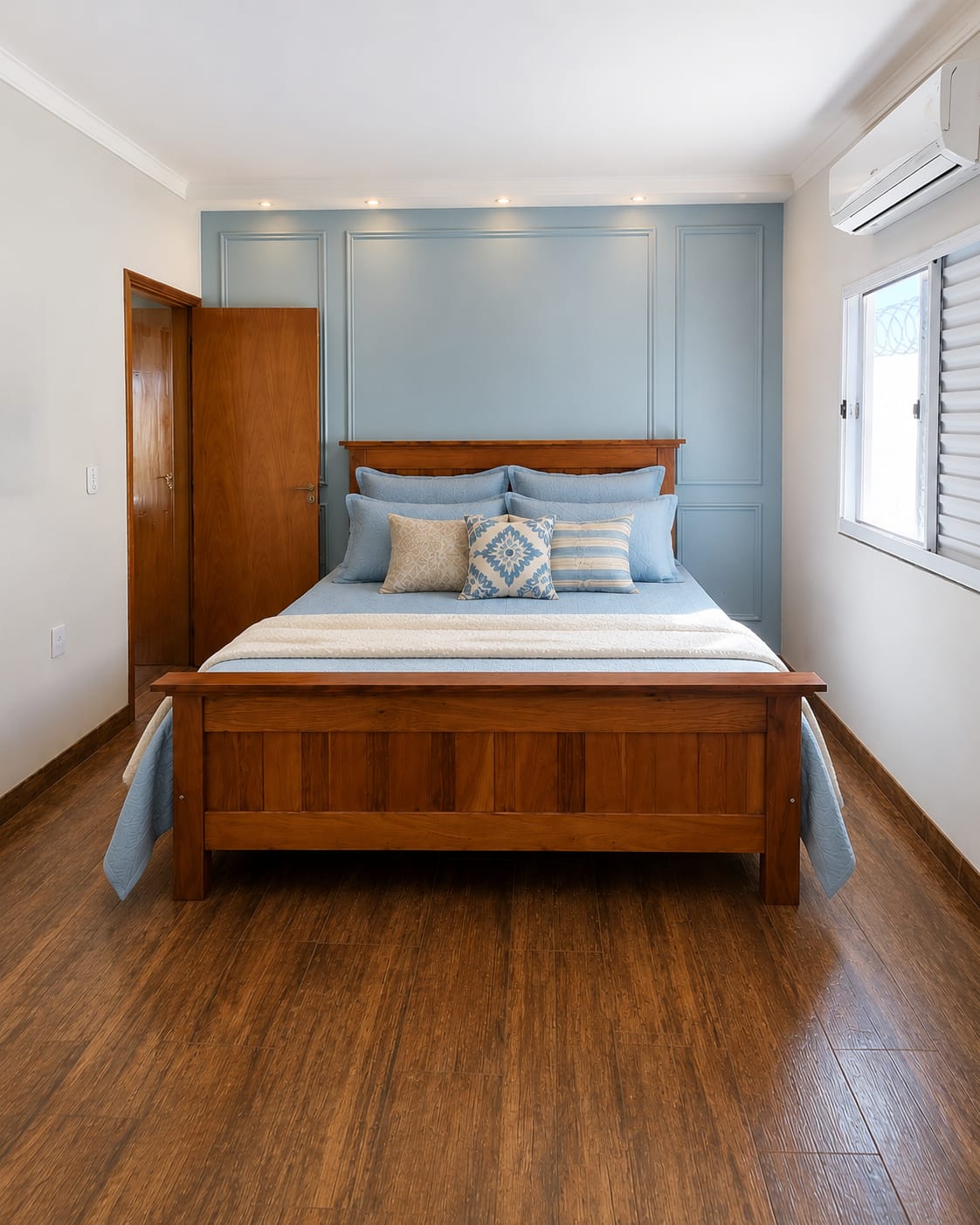 Cama de madeira maciça decor rustico
