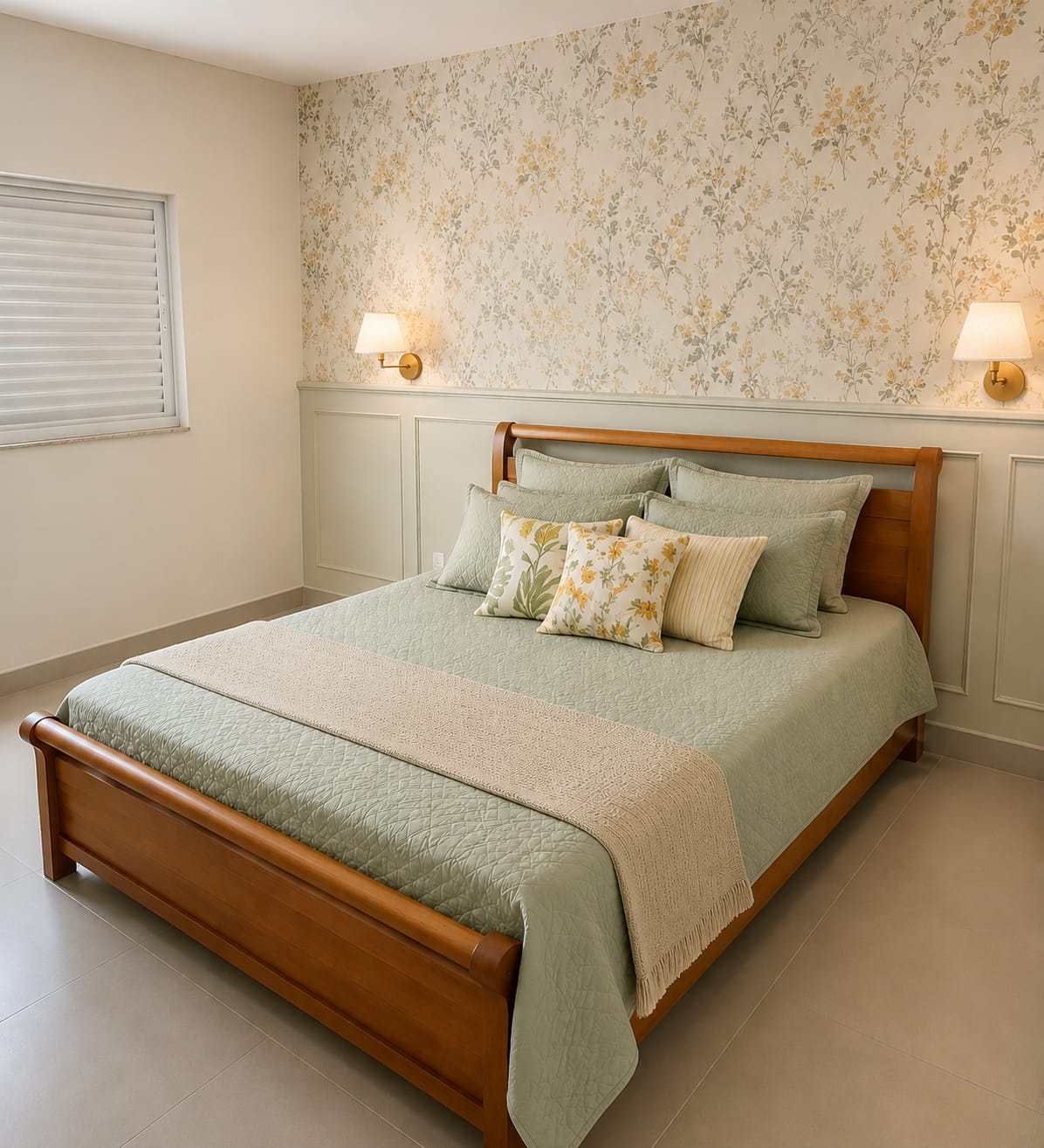 Cama Madeira Maciça Provençal 