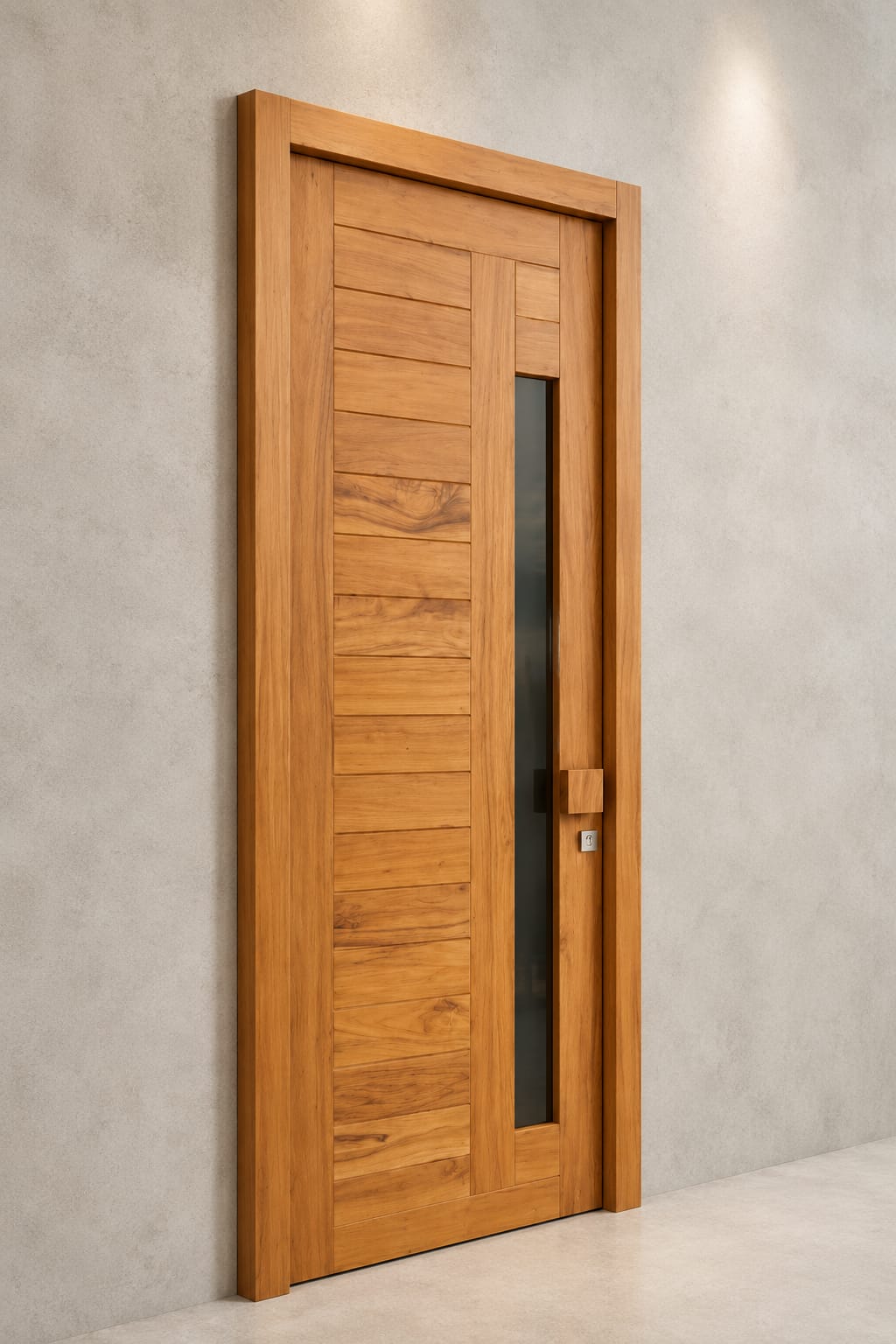 Porta Contemporânea Madeira Maciça 
