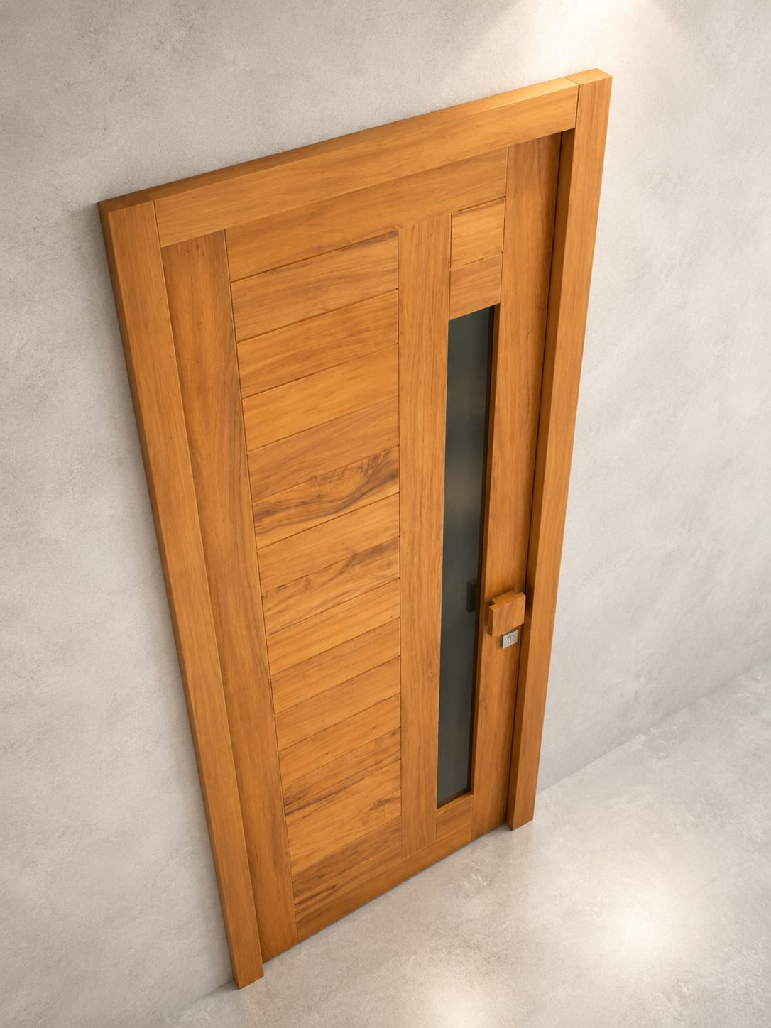 Porta Contemporânea Madeira Maciça 